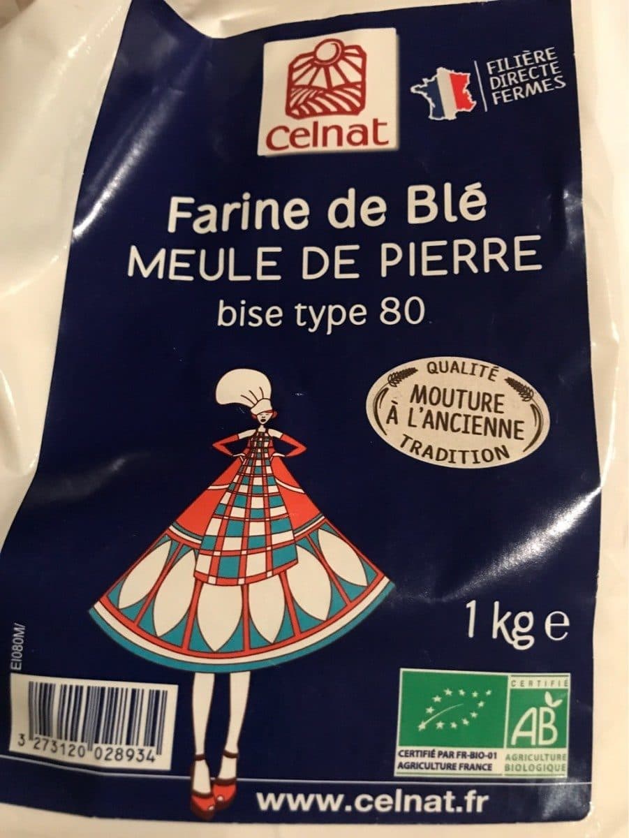 Celnat Farine de ble meule de pierre bise type 80 packshot