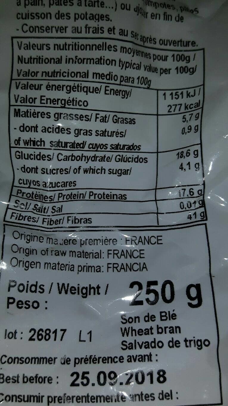 Celnat Son de blé packshot