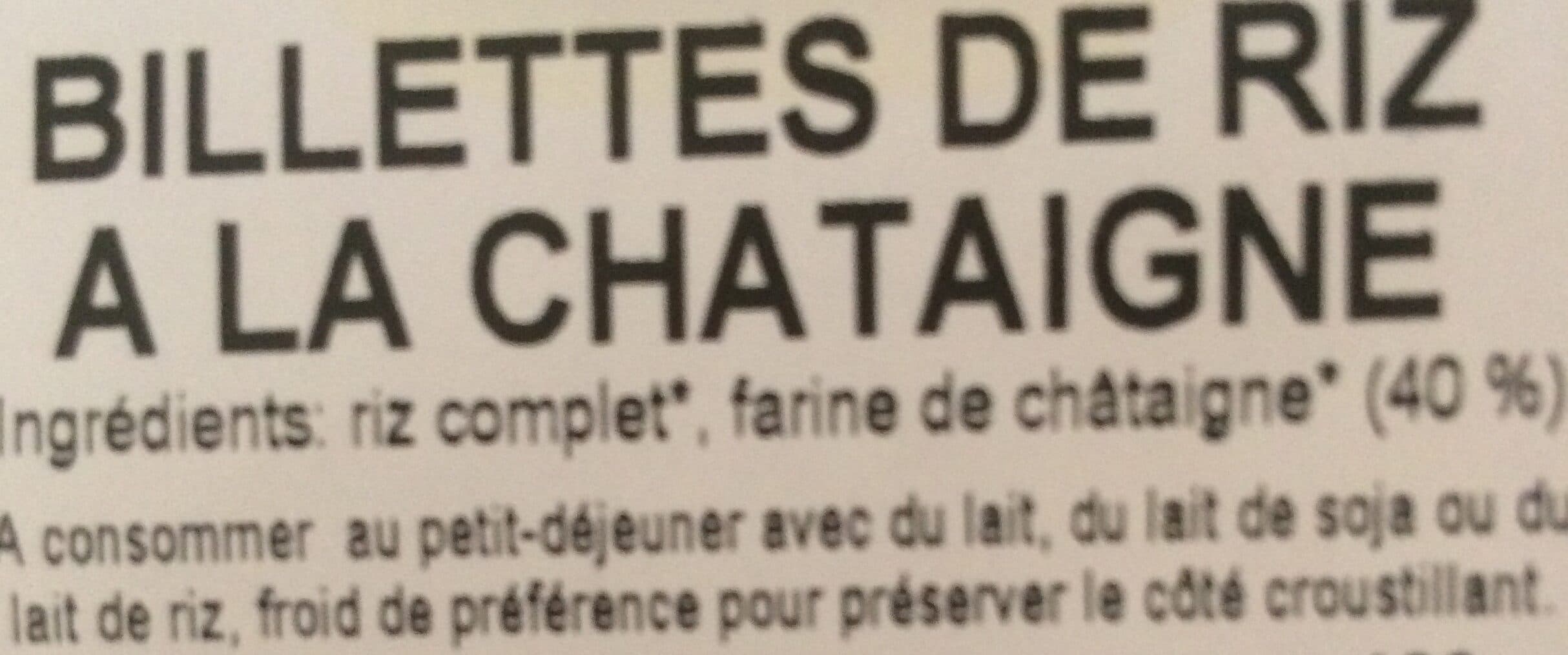 Moulin Des Moines Billette de riz a la chataigne packshot