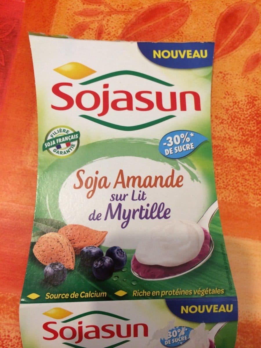 Sojasun Soja amande sur lit de myrtille packshot