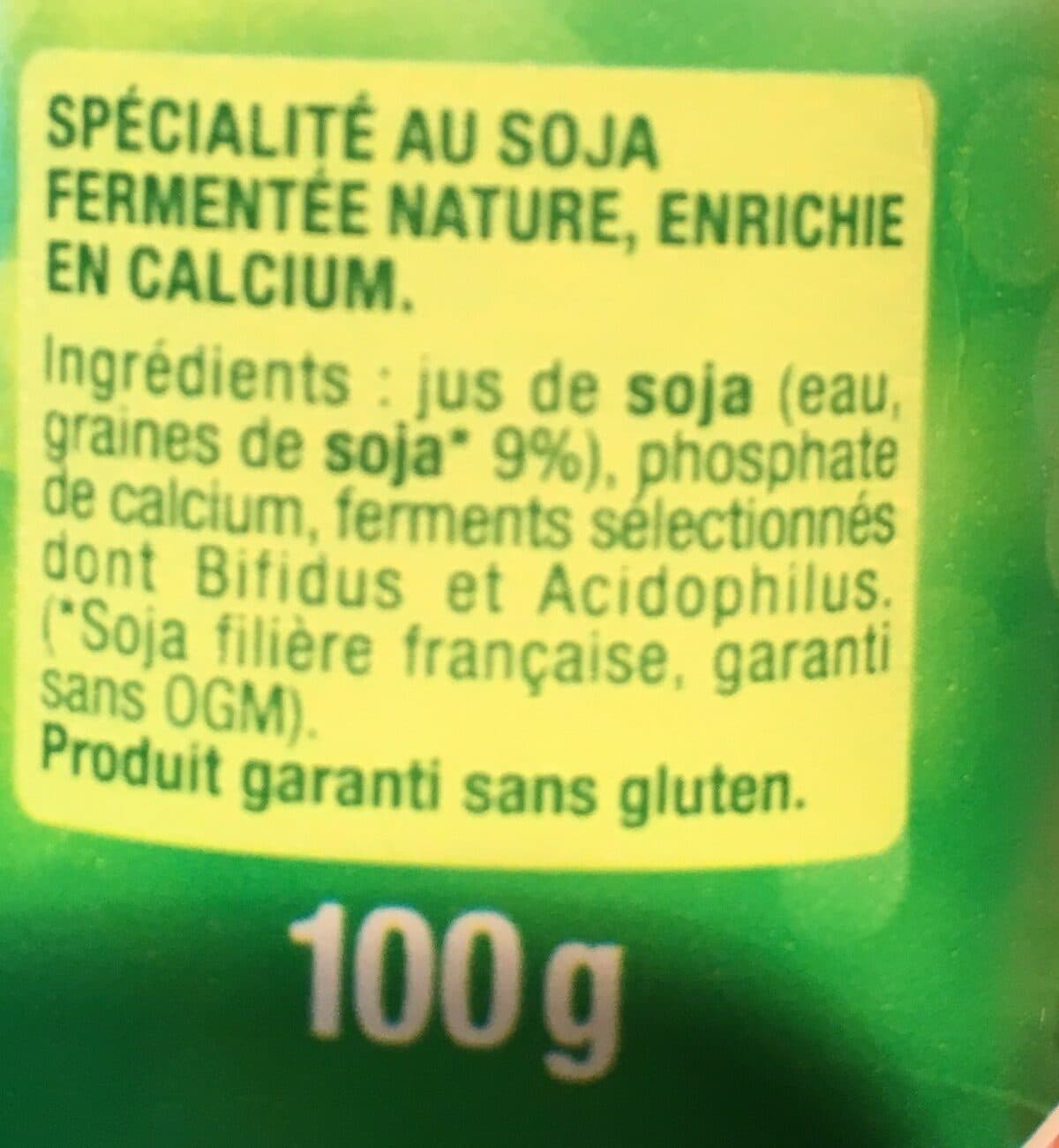 Sojasun YAOURT SOJA NATURE packshot