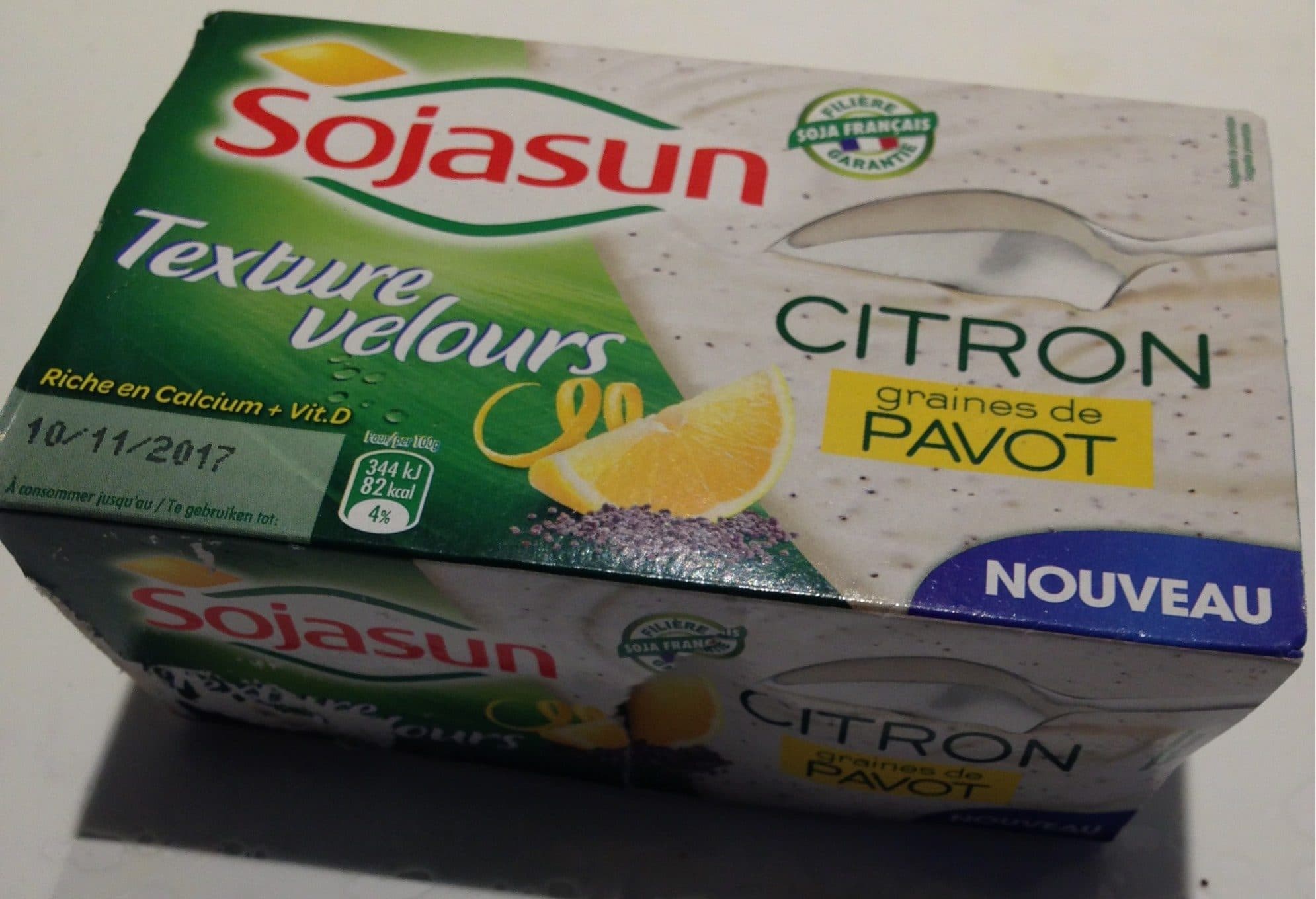 Sojasun Citron graines de pavot packshot