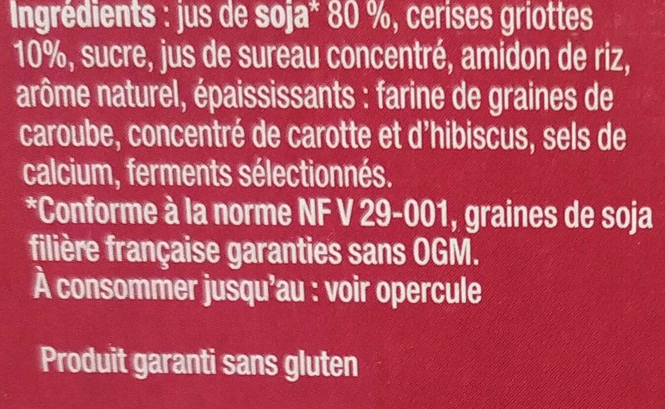 Sojasun Cerise griotte packshot