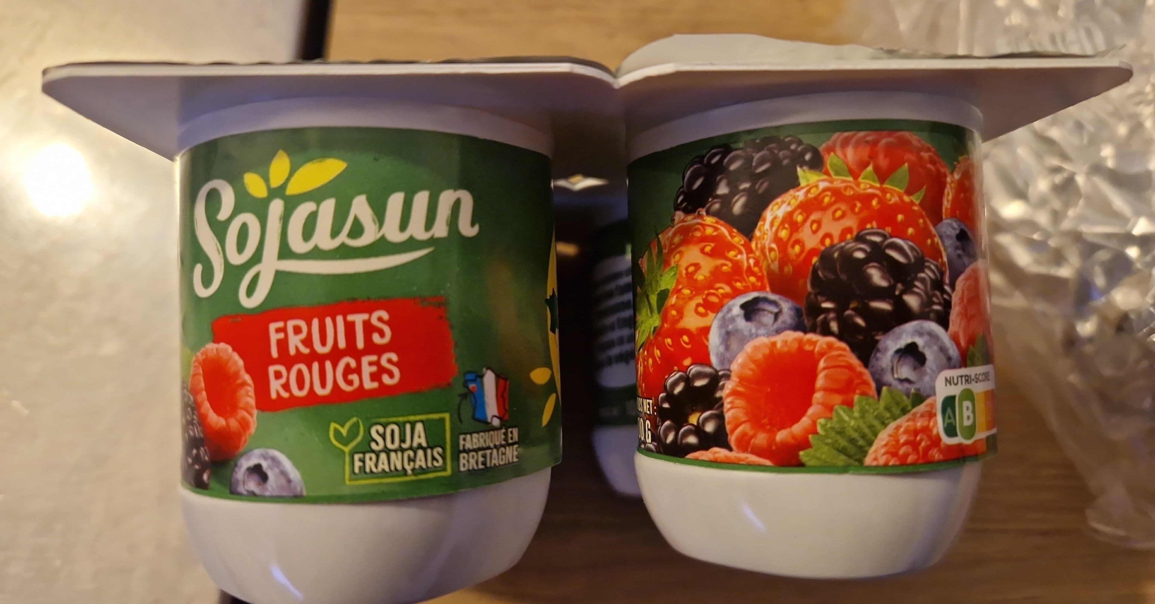 Sojasun Dessert végétal aux morceaux de fruits, Fruits Rouges (4 Pots) packshot