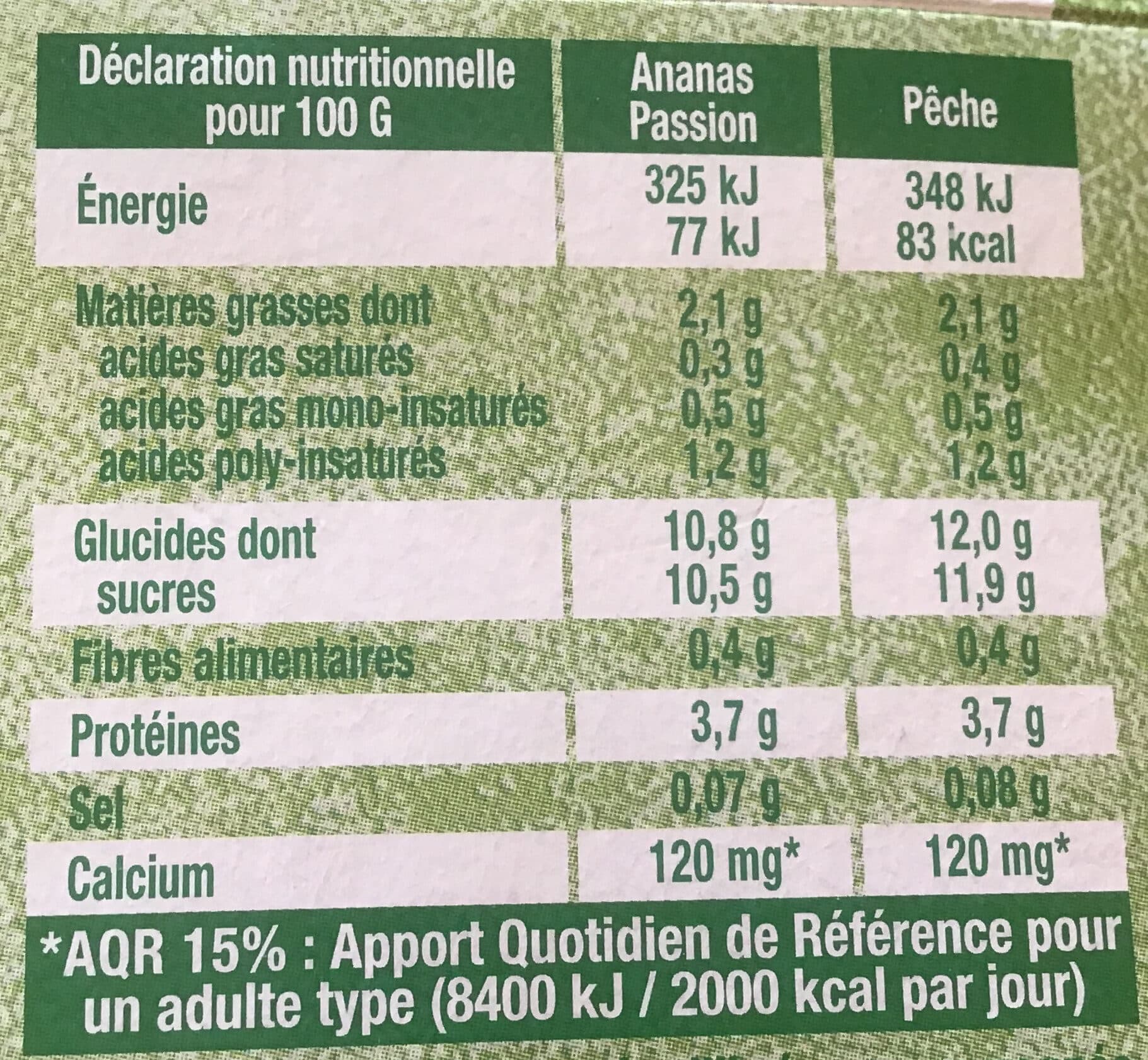 Sojasun Panaché de fruits - Ananas Passion/Pêche packshot