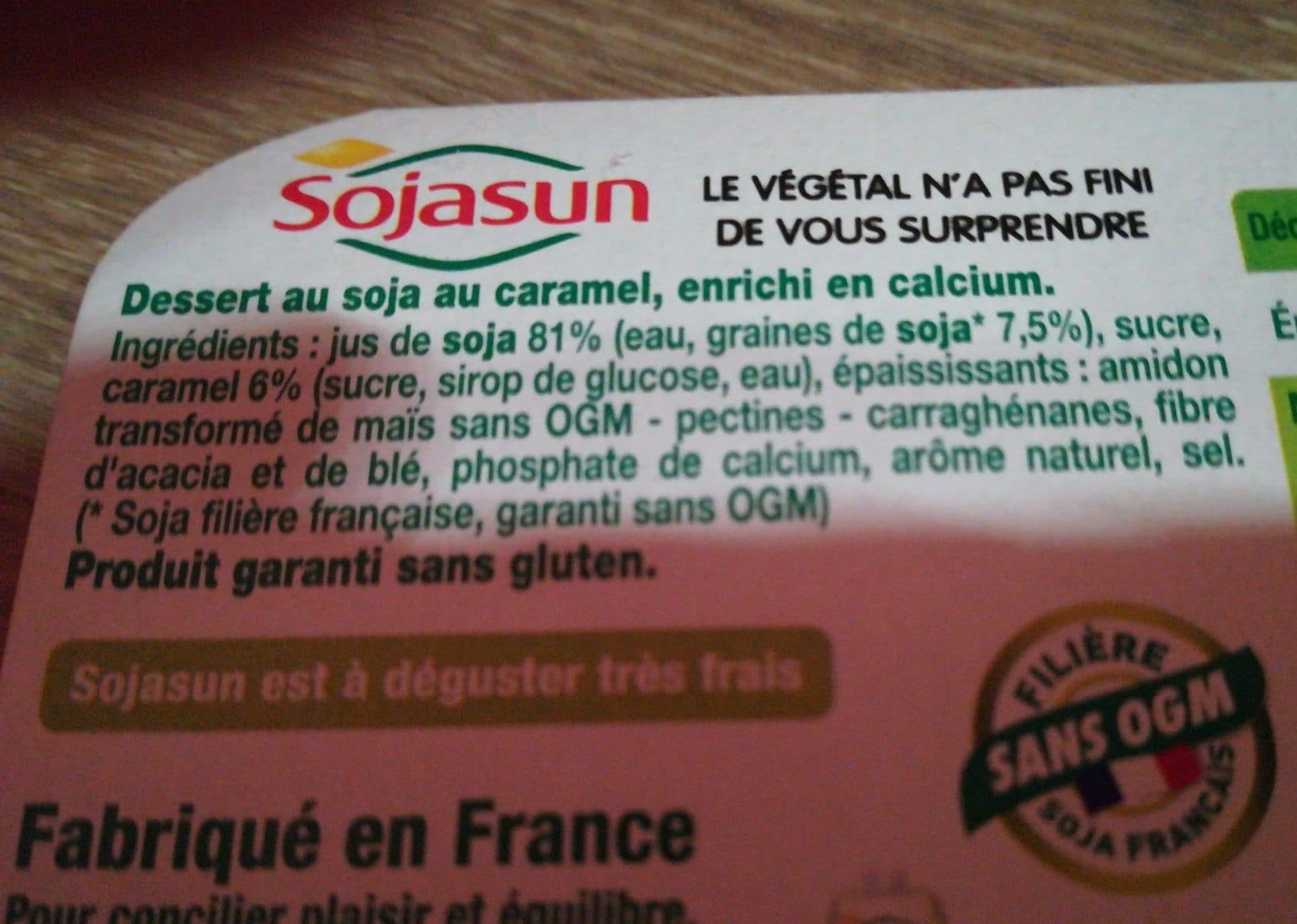 Sojasun Soja sun caramel packshot