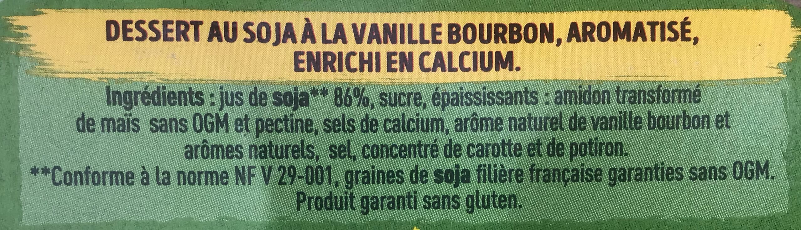 Sojasun Dessert au soja Vanille Bourbon packshot