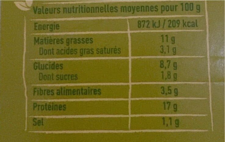 Sojasun Galettes Soja et blé Légumes du Jardin Emmental packshot