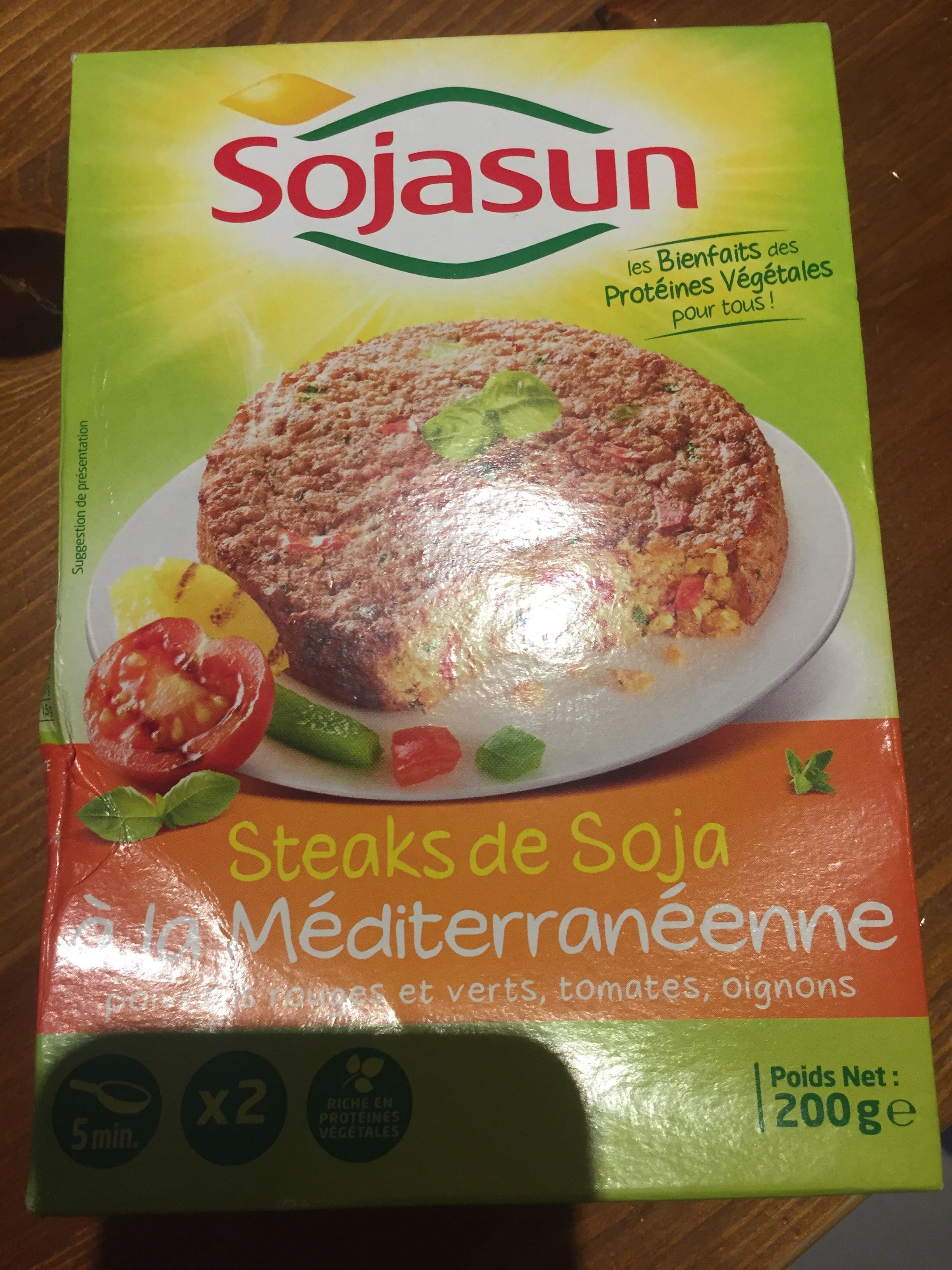 Sojasun Steaks de Soja à la Méditerranéenne packshot