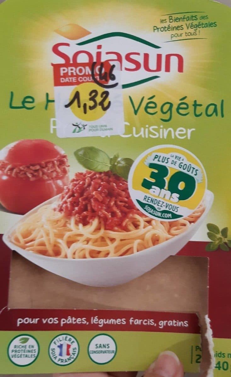 Sojasun Le haché vegetal packshot