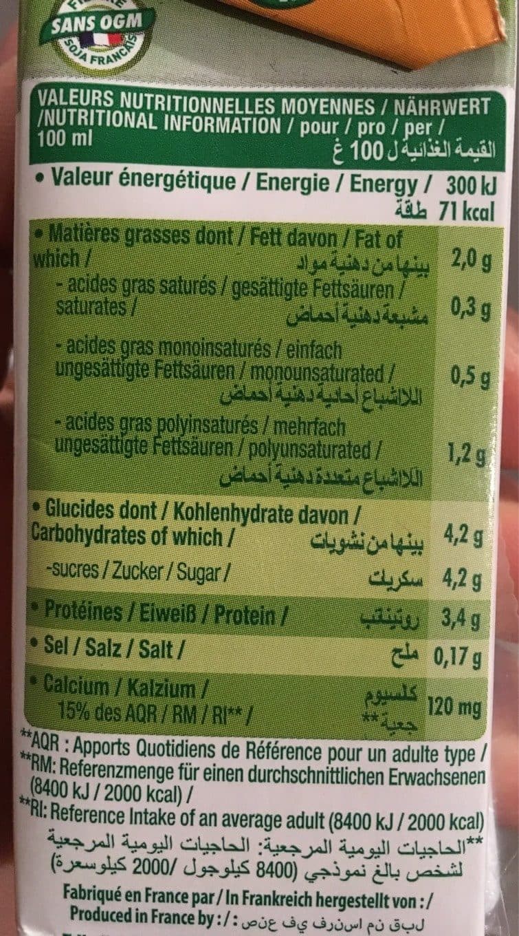 Sojasun Soja vanille packshot