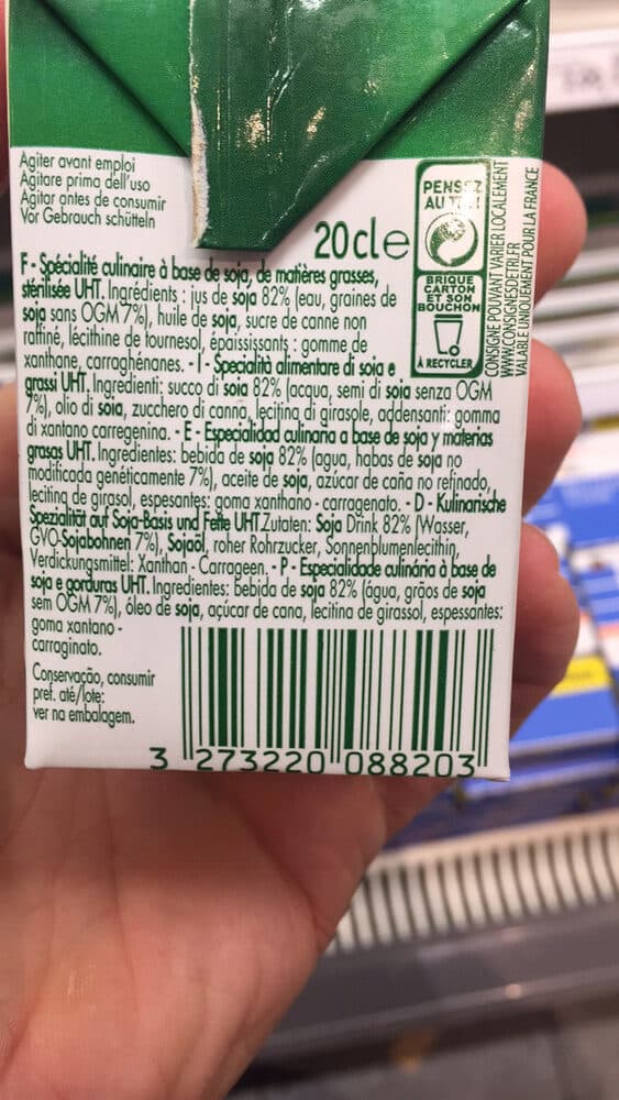 Sojasun Cuisine Spécialité végétale packshot