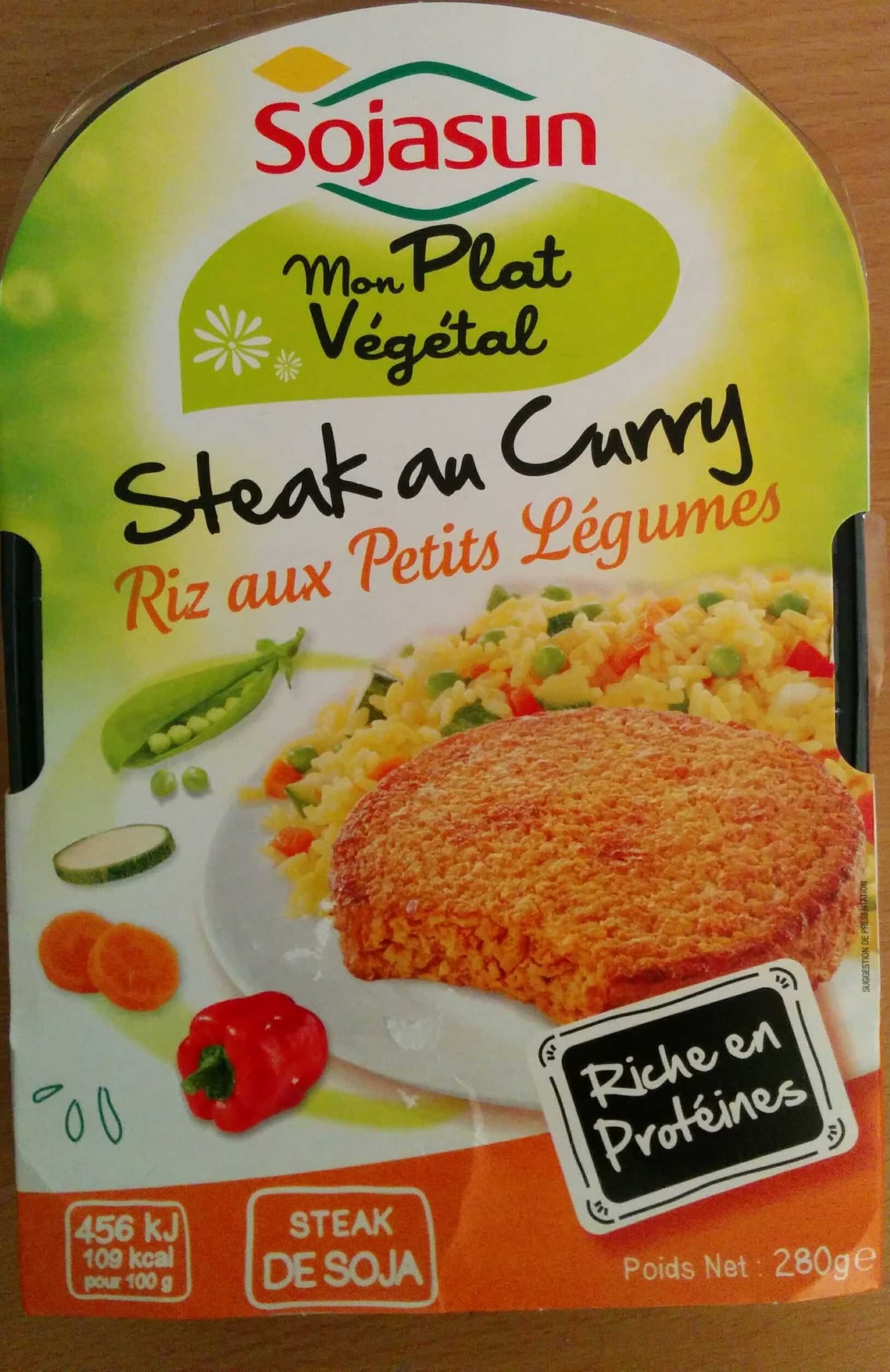 Sojasun Mon plat végétal Steak de soja au curry, riz aux petits légumes packshot
