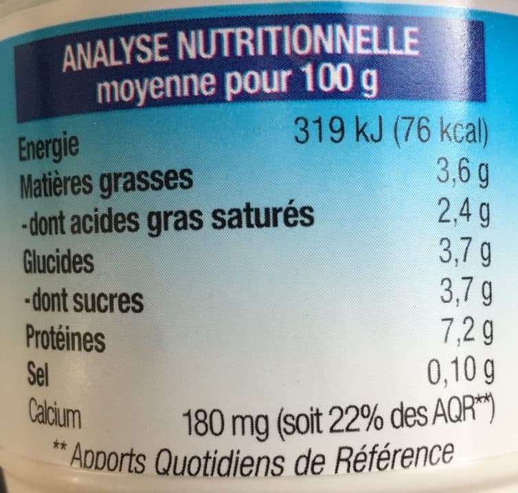 Tante Hélène Fromage Blanc Nature 3,6% packshot