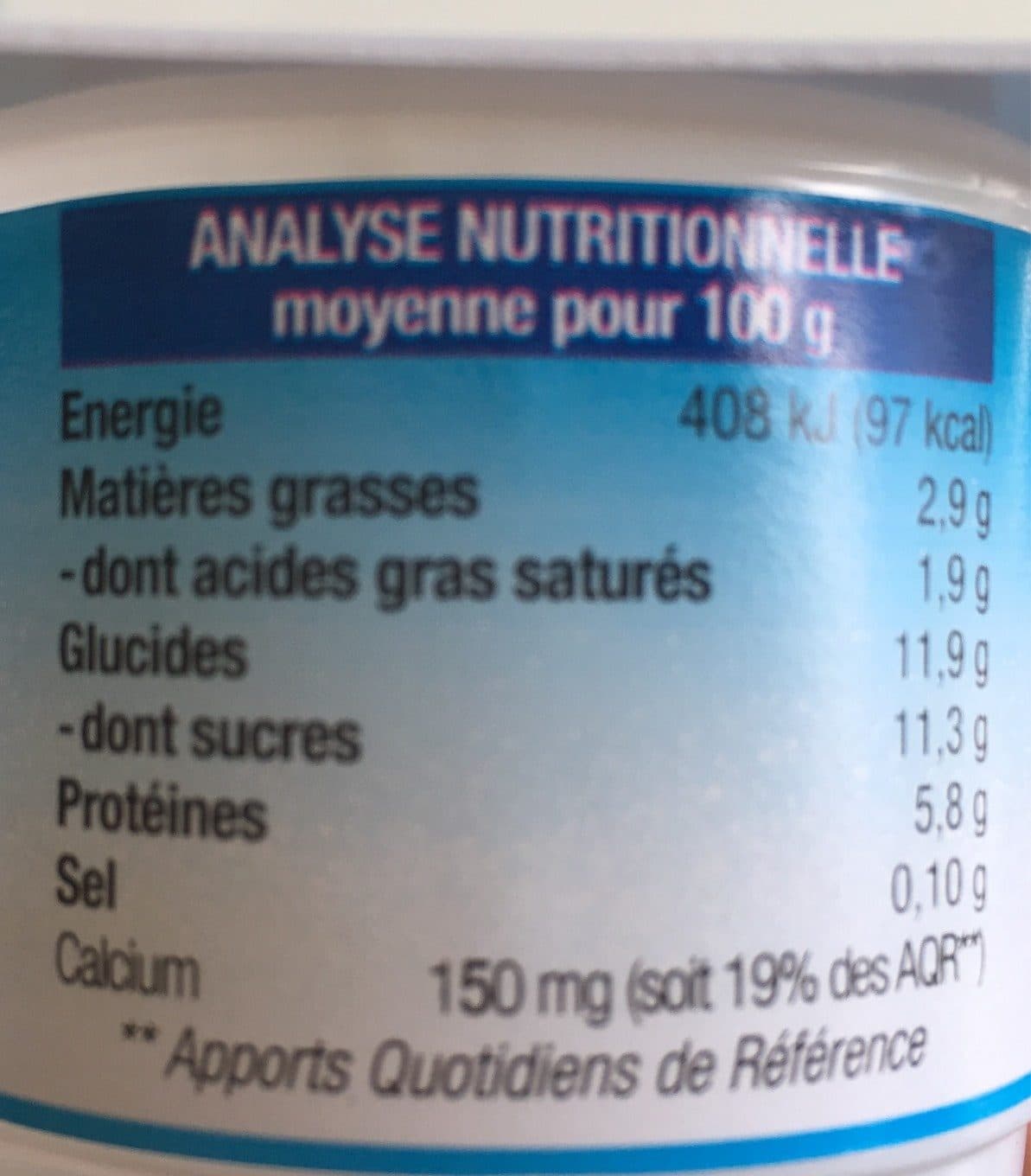 Tante helene Fromage Blanc Vanille packshot