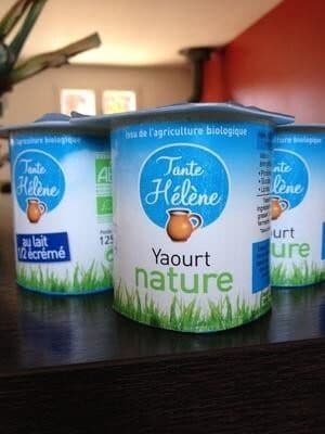 Tante Hélène Yaourt nature au lait 1/2 écrémé packshot