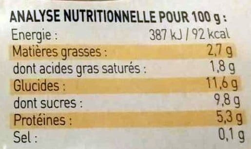 La Bergerie Yaourt de Brebis saveur Citron packshot