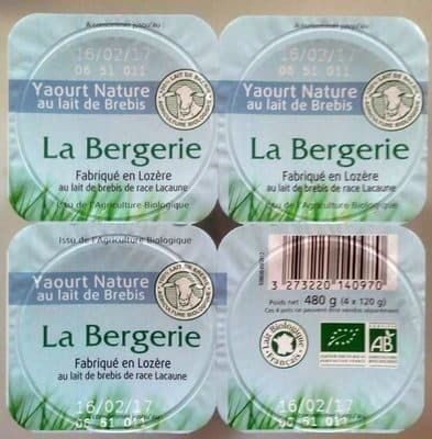 La Bergerie Yaourt nature au lait de brebis packshot