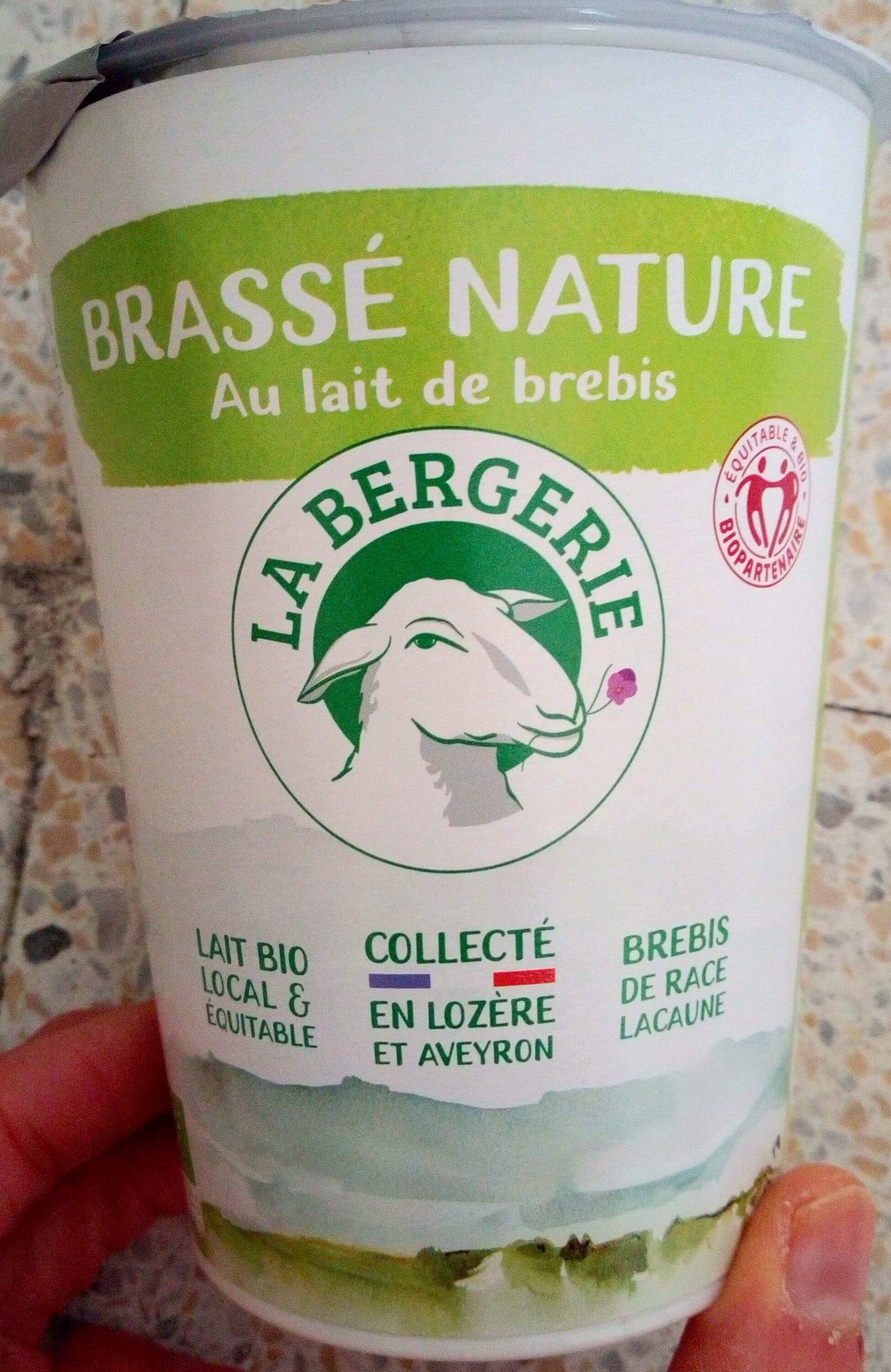 La Bergerie Brassé nature au Lait de Brebis packshot