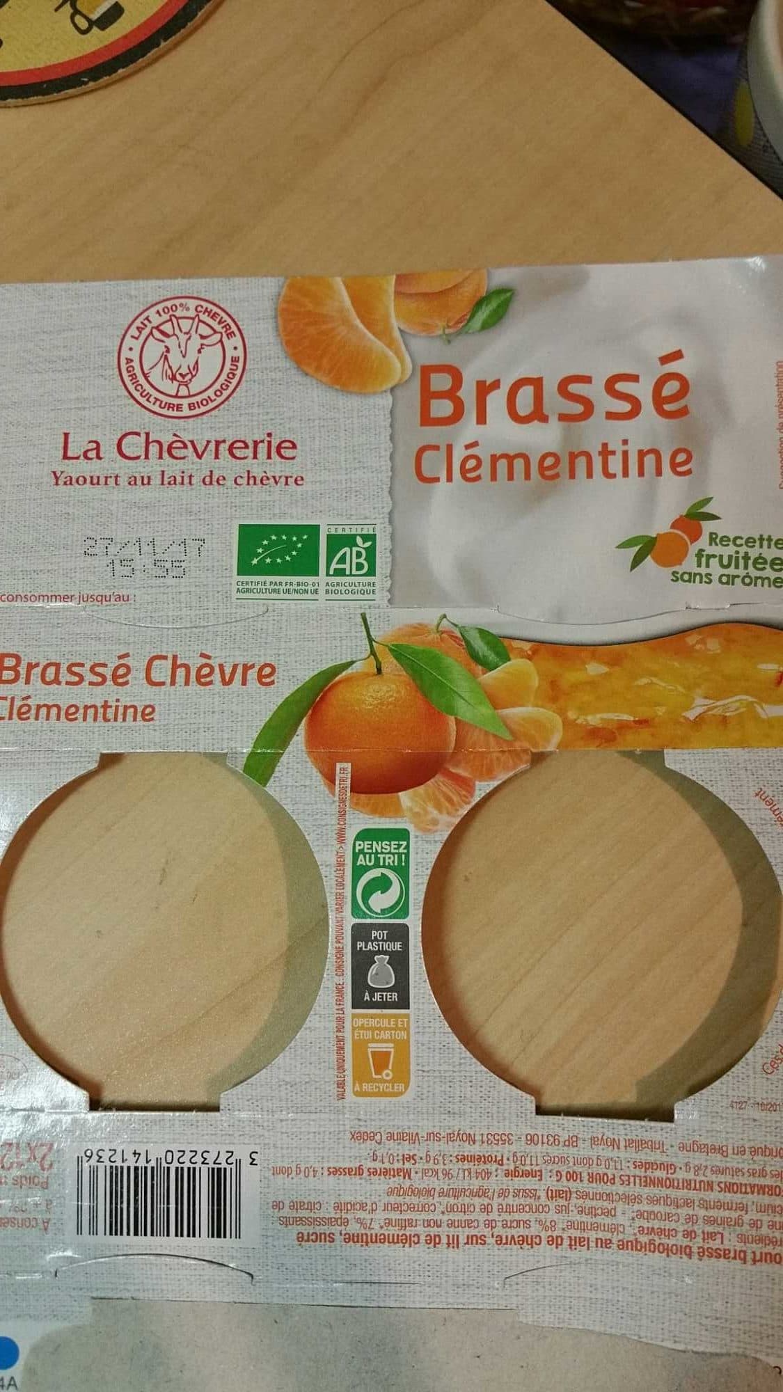 La chèvrerie Brassé clémentine packshot