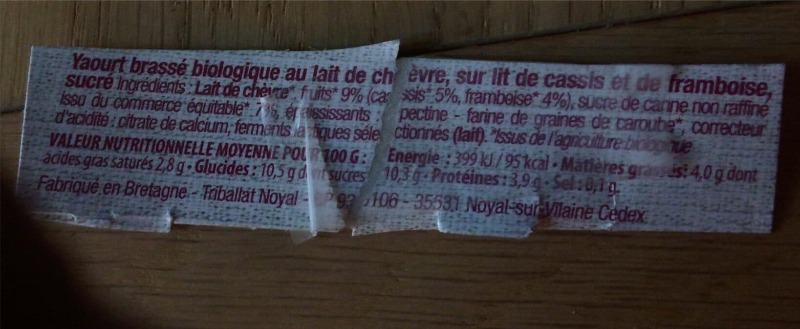 La Chèvrerie Brassé Framboise Cassis packshot