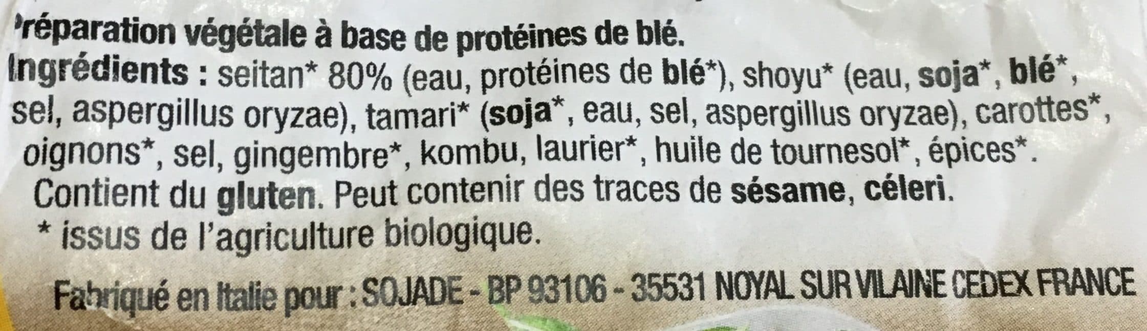 Sojade Seitan à la plancha packshot