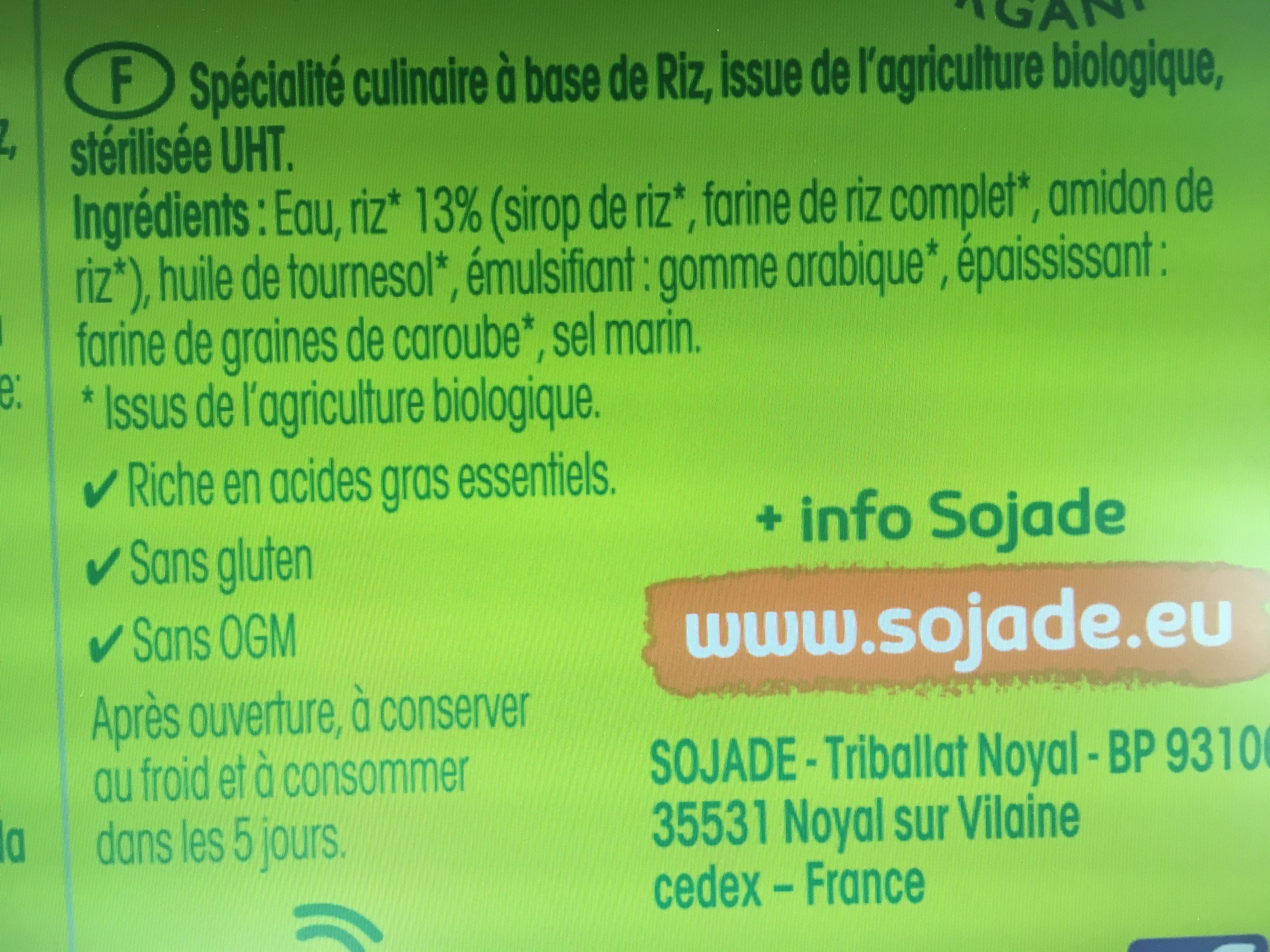 Sojade So riz - cuisine packshot