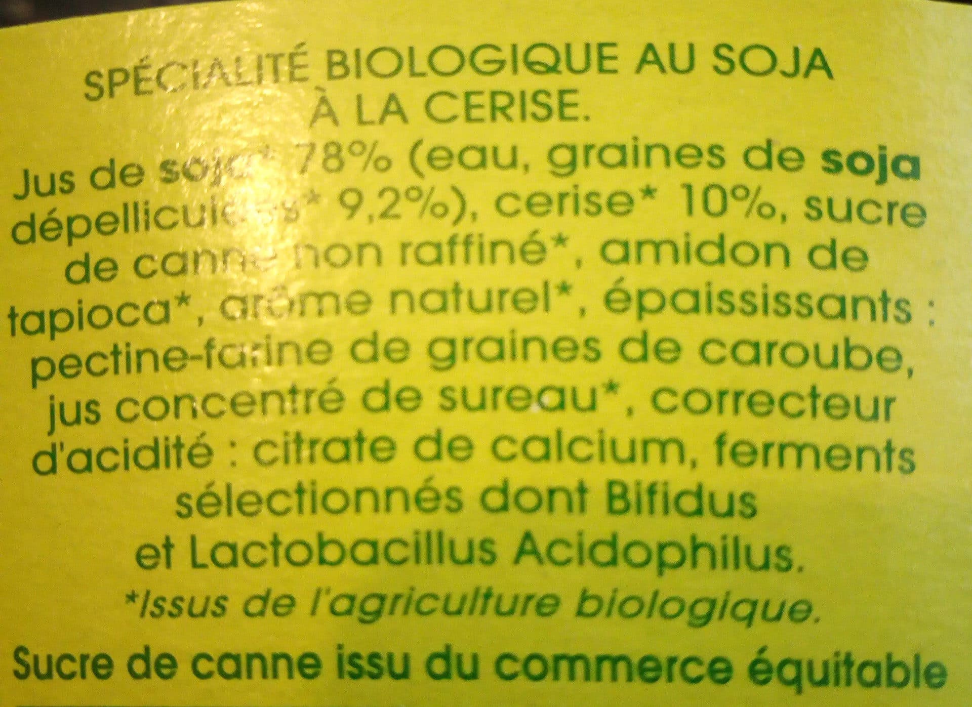 Sojade Spécialité au soja, Cerise packshot