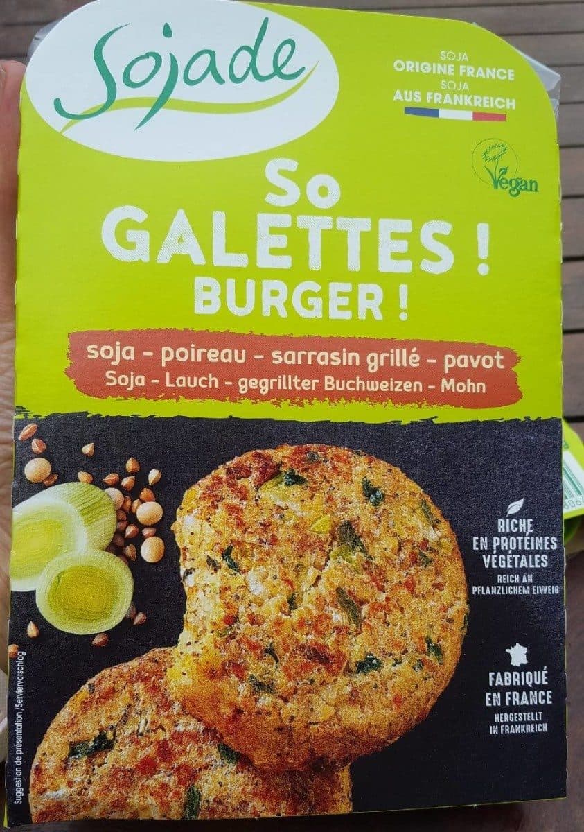 Sojade So Galettes Burger packshot
