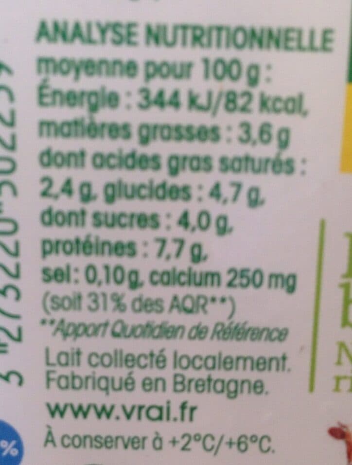 Vrai Fromage Blanc Bio 3,6% MG packshot