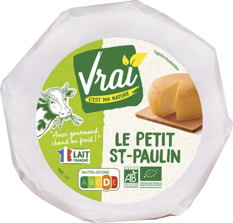 VRAI Petit Saint Paulin bio packshot