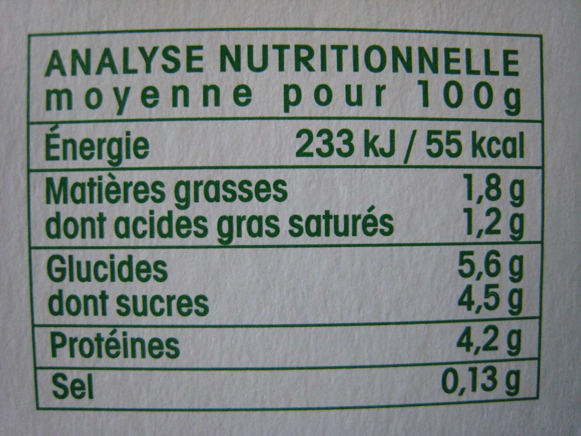 Vrai Yaourt Bio Nature packshot