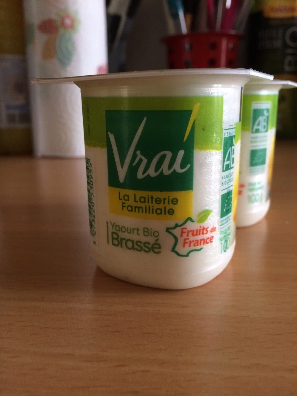 Vrai Yaourt bio brassé Mirabelle de lorraine packshot