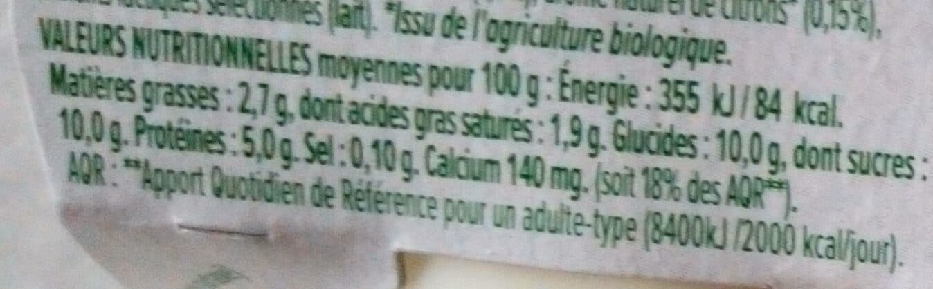 Vrai Yaourt lait de brebis saveur citron packshot