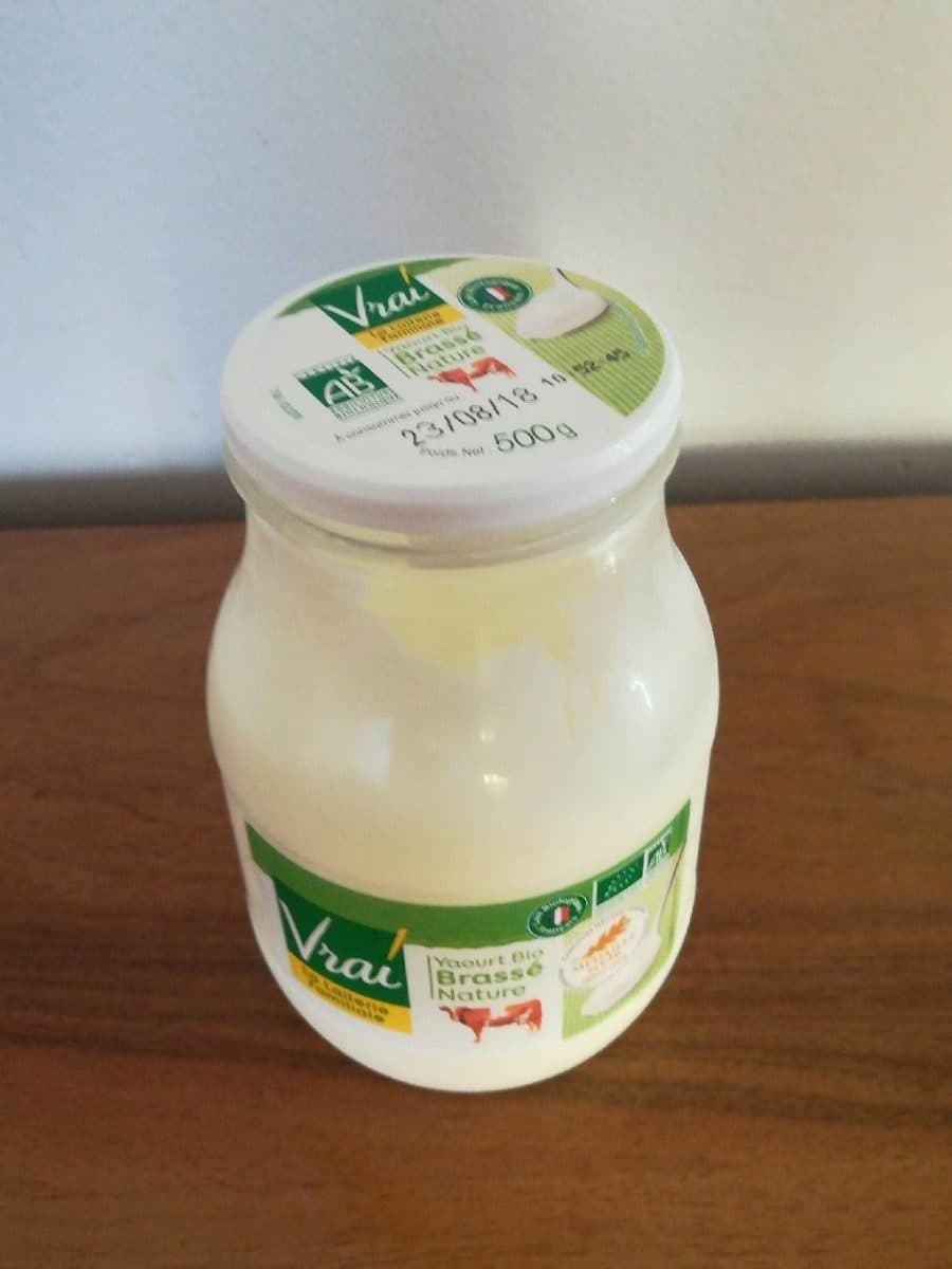 Vrai Yaourt Bio Brassé Nature packshot