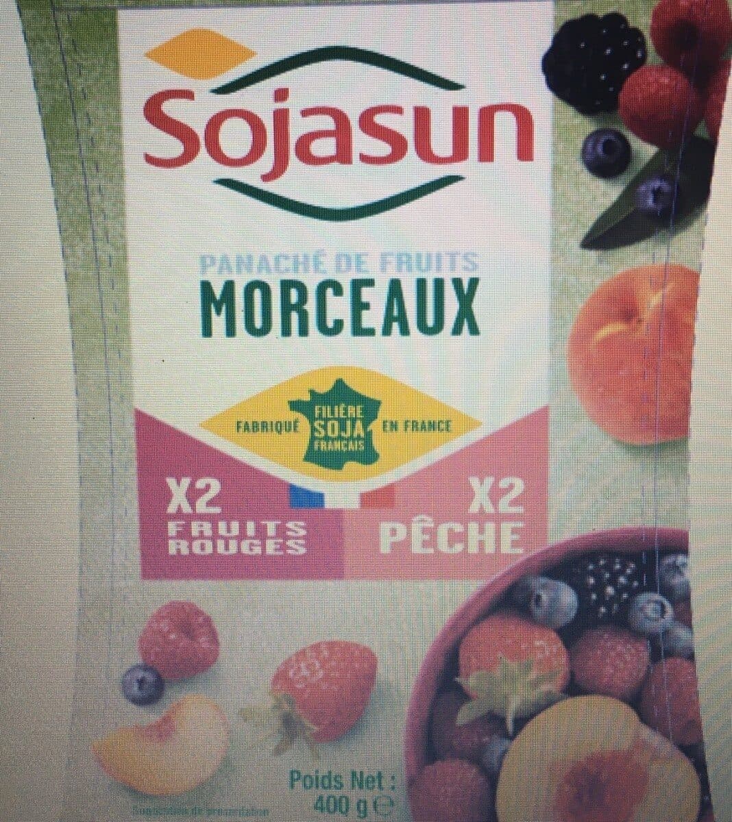 Sojasun Panaché de fruits mixés : 2 fruits rouges 2 pêche packshot