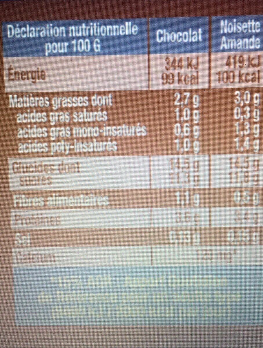 Sojasun Dessert vegetal panachés : 4 chocolat 4 noisette amande packshot