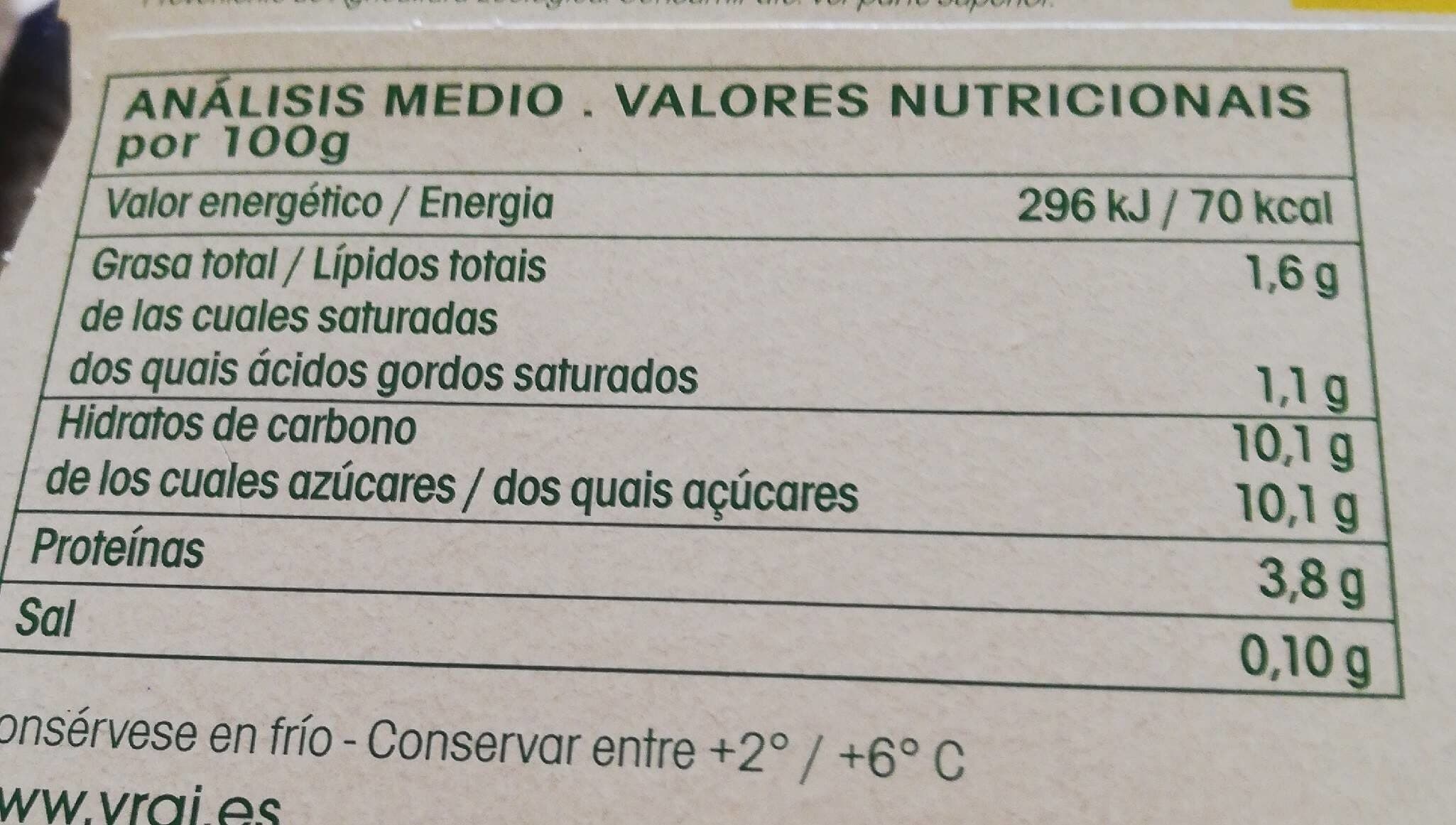 Vrai Bífidus sabor vainilla ecológico packshot