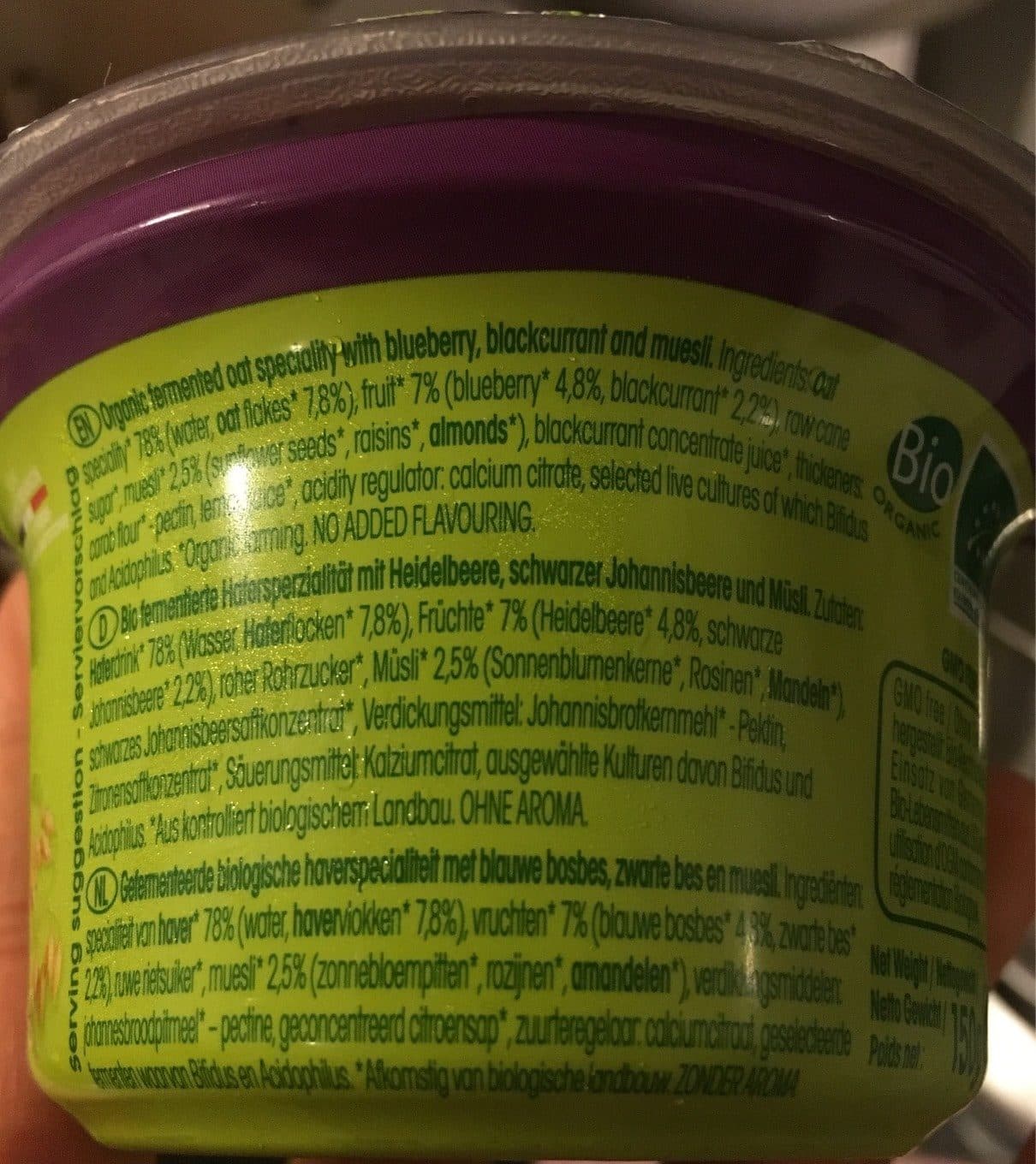 Sojade Sojade Bio So Hafer Heidelbeere, 150 G packshot