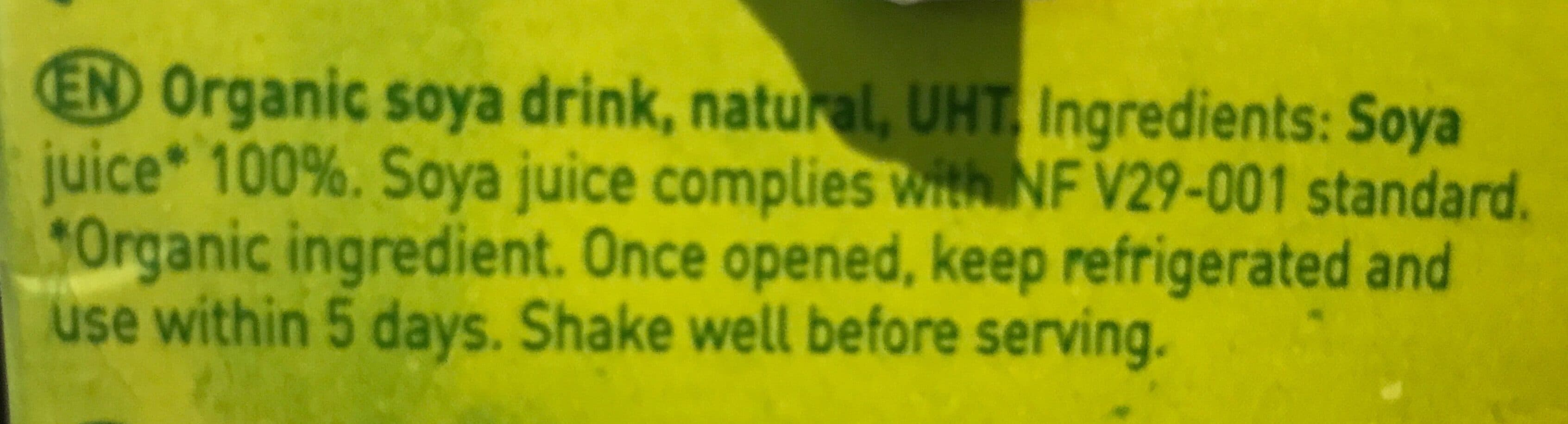 Sojade Bebida de Soja natural packshot