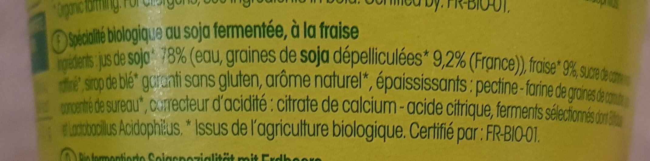 Sojade Bio Soja Spezialität Erdbeere packshot