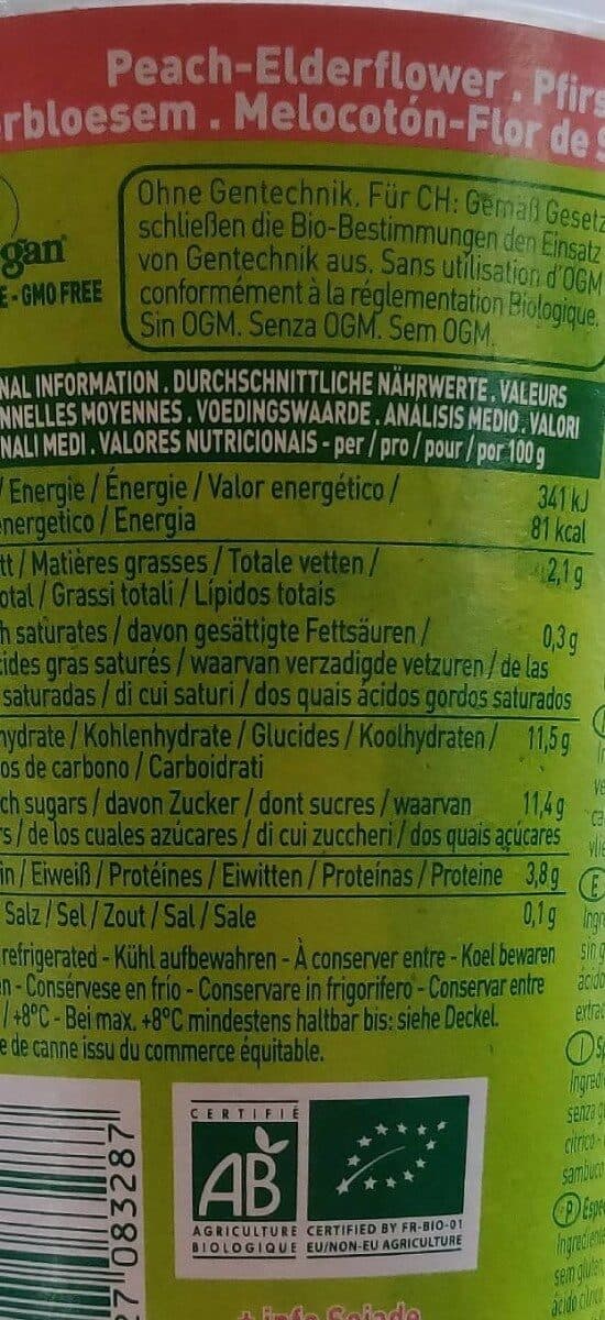 Sojade So soya ! Pêche - Fleur de Sureau packshot