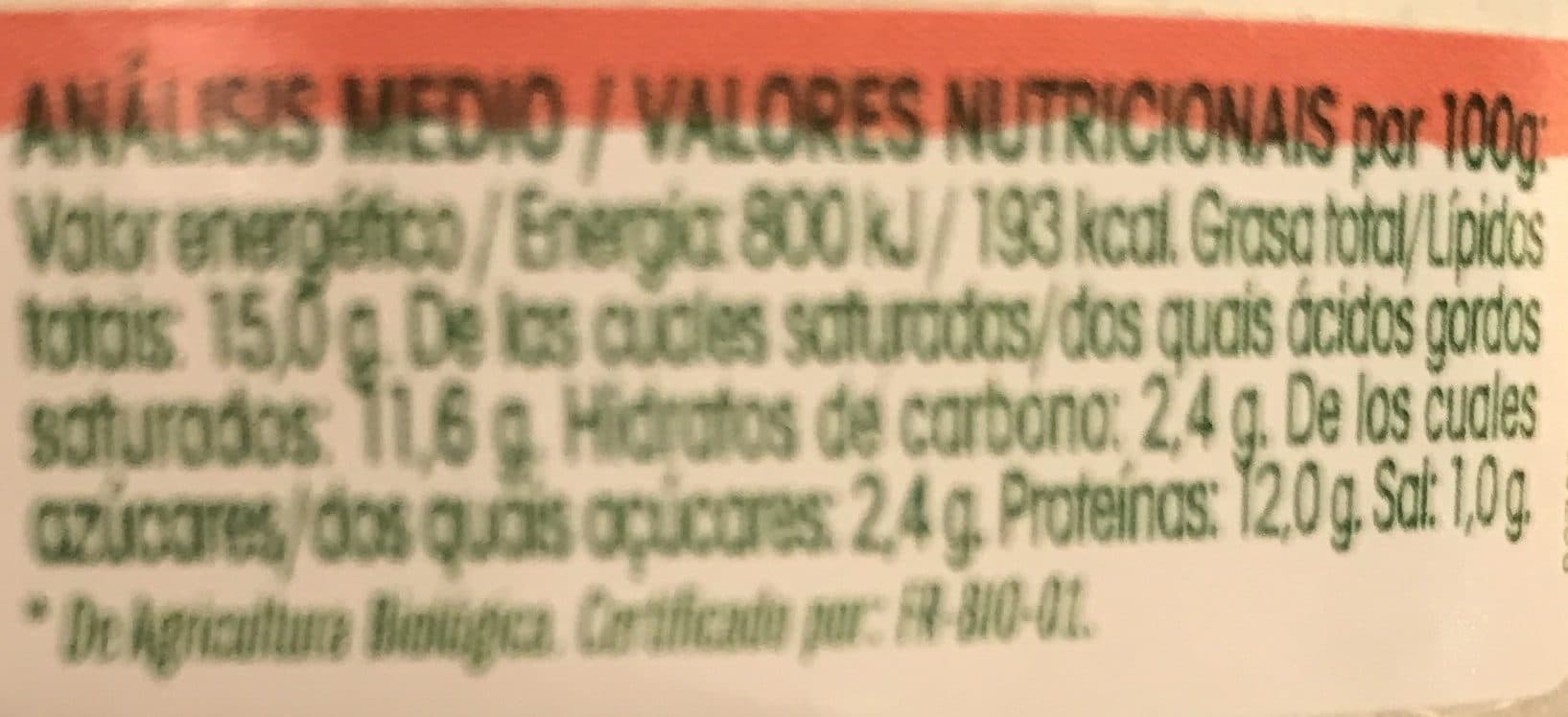 Vrai Fromage de chèvre - Queso de cabra packshot