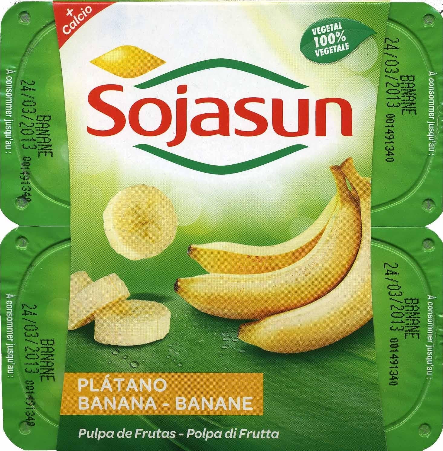 Sojasun Postre de soja plátano packshot