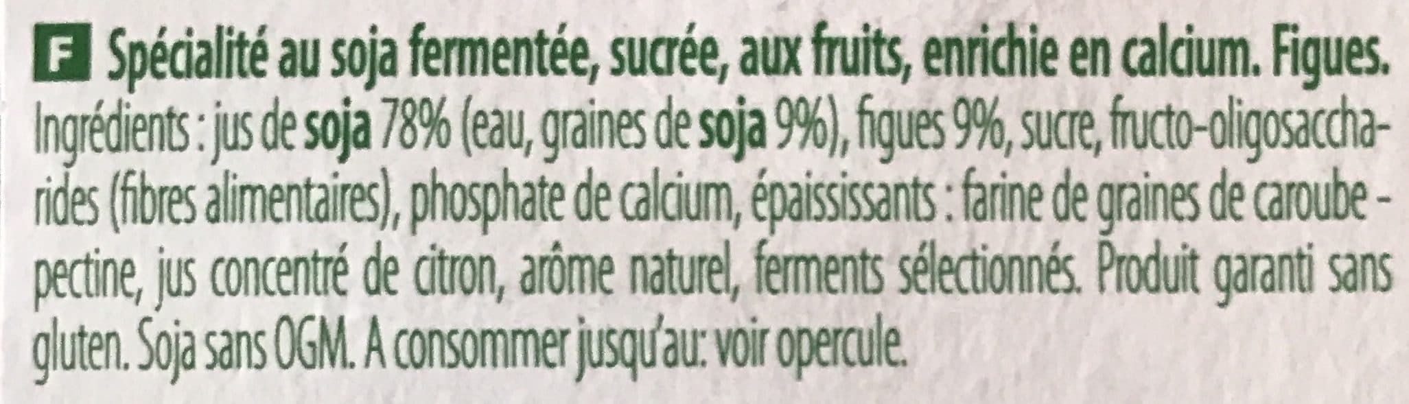 Sojasun Spécialité au soja fermenté à la figue packshot