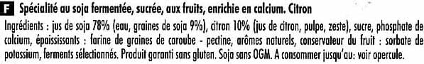 Sojasun Especialidad vegetal de soja con pulpa de limón sin lactosa packshot
