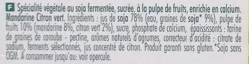 Sojasun Pulpa de frutas mandarina lima packshot