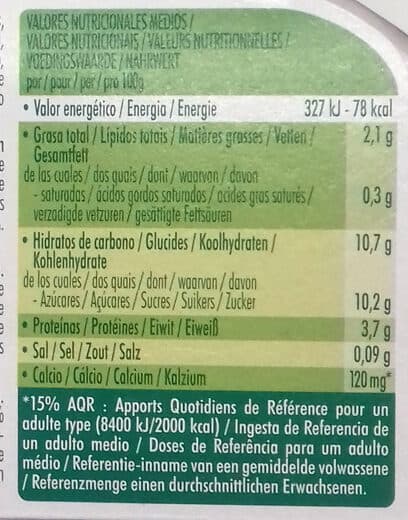 Sojasun Pulpa de frutas mandarina lima packshot