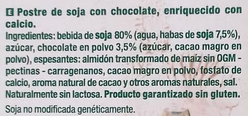 Sojasun Postre vegetal de soja plaisir chocolate sin lactosa packshot