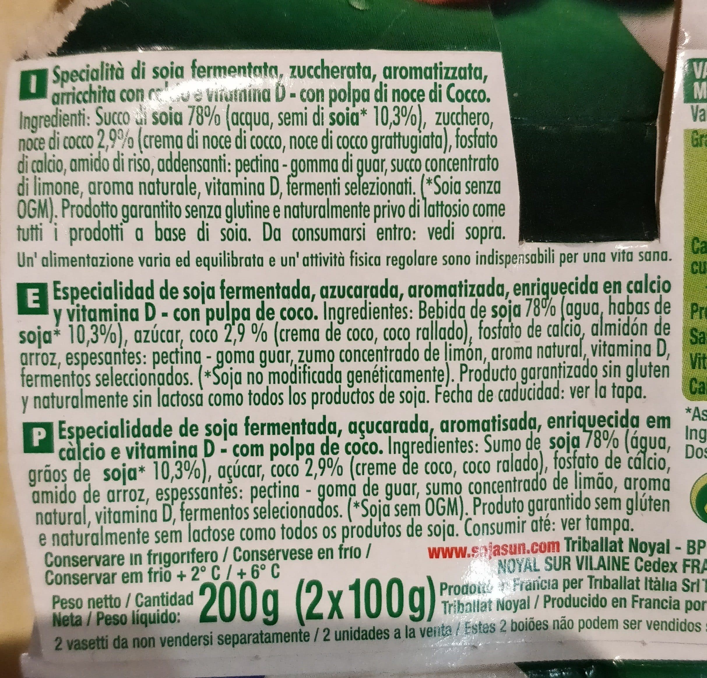 Sojasun Cremoso coco packshot